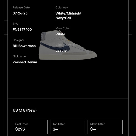 Nike Blazer MID ‘77…”Washed Denim” - Picture 10 of 10